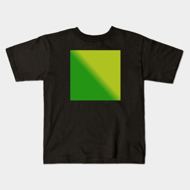 Green Gradient Color Kids T-Shirt by BlackMeme94